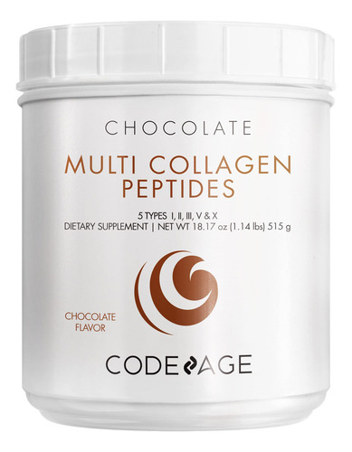 Proteína de colágeno en polvo Codeage Multi Chocolate, 500 ml