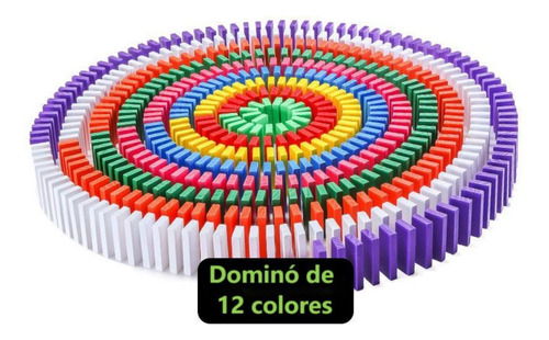 Dominó De 12 Colores 120 Piezas,juguete De Mesa Regalo Ideal