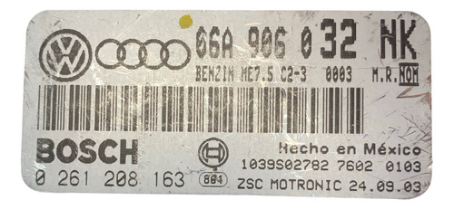 Computadora Vw Jetta Gli 1.8l A/t 2004 06a 906 032 Nk (Usado)