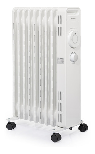 Radiador De Aceite James 9 Elementos 2000w Blanco - Vía Conf