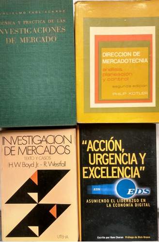 4 Libros De Investigación De Mercadotecnia Márketing  