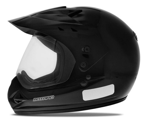 Capacete Ebf Motard Solid Motocross Tam 56/58/60 Preto C/vis Tamanho do capacete 58