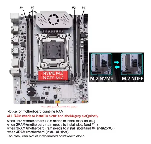 Kit Gamer Placa Mãe X99 D4 Qiyida Tpm Xeon E5 2680 V4 16gb | Frete