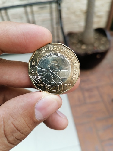 Moneda De 20 Pesos Emiliano Zapata Salazar 1919 2019 