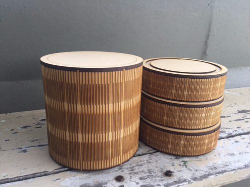 Caja Circular 20x20 Fibrofacil Mdf