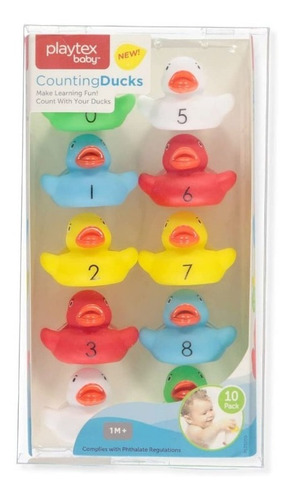 Juego Para Baño Para Bebes Playtex Pack X 10 Patos