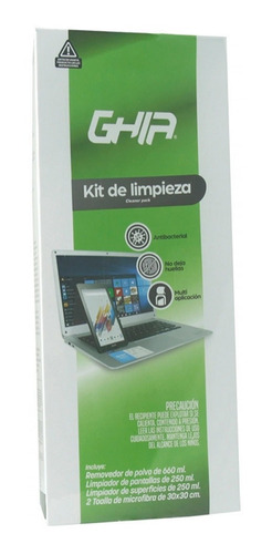 Kit Limpieza Pc Deluxe Protección Antibacterial Gls-007 Ghia