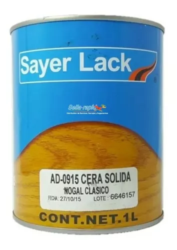 Cera Sólida Para Muebles Sayer Cera Protectora Rústica