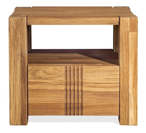 Imagen 1 de 4 de Mesa De Noche Madera 100% Maciza De Roble Ref: Maciza104