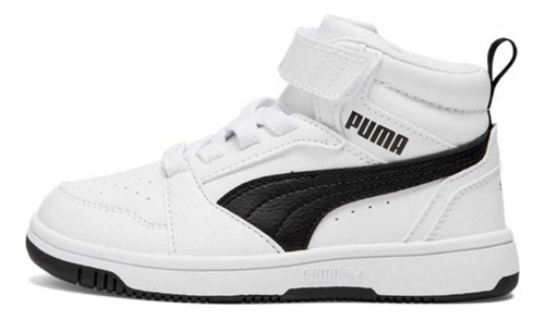 Tenis Puma Rebound V6 Mid Ps Para Niños 17 A 21.5. 393832-b