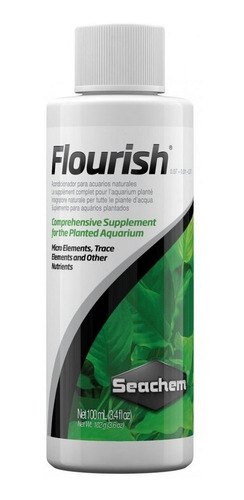 Seachem Flourish 100 Ml Fertilizante P/aquario Plantado Full