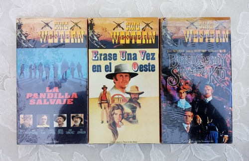 Lote 3 Vhs Western Spaghetti Leone Peckinpah Excelentes BeLG