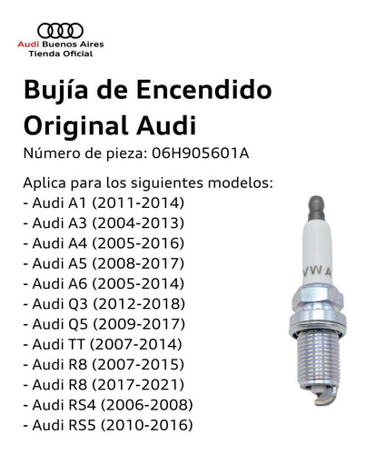 Bujia De Encendido Volkswagen Tiguan 2008 Al 2018