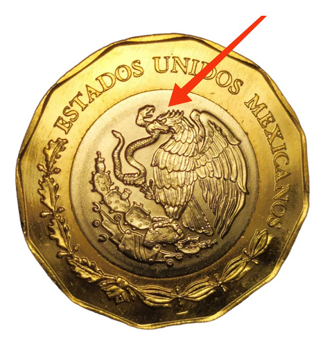 20 Pesos 500 Años Memoria Histórica De Mexico-tenochtitlan 2
