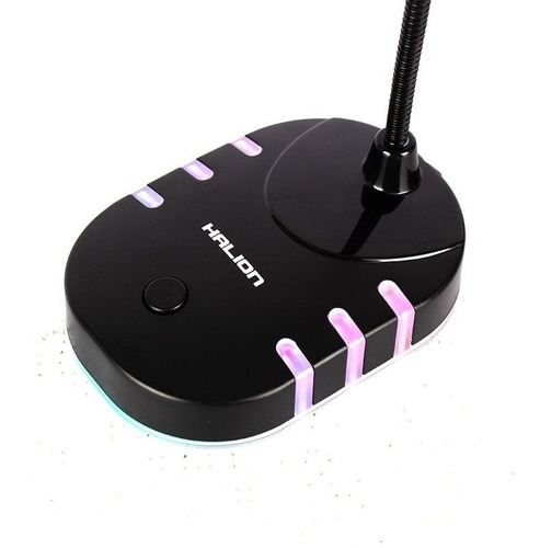 Micrófono Usb Rgb Pedestal Halion Ha-tm200