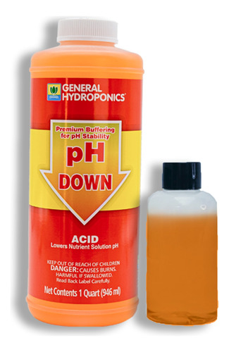 General Hydroponics Ph Down 120 Ml Regulador De Ph Acid