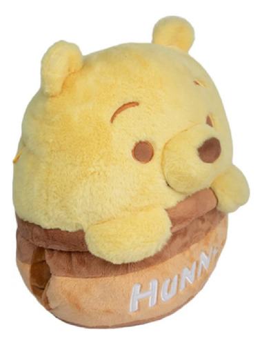Peluche Winnie Pooh 40 Cm Cojin Y Frazada Con Broches Amarillo