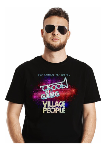 Polera Kool An The Gang Village People Junto Pop Abominatron