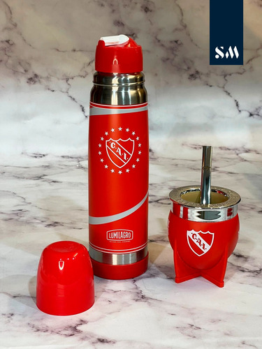 Juego De Mate Y Termo Independiente Cai Lumilagro Mate Pampa