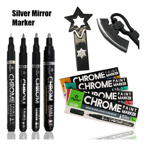 Rotulador De Espejo Reflectante Cromado Diy