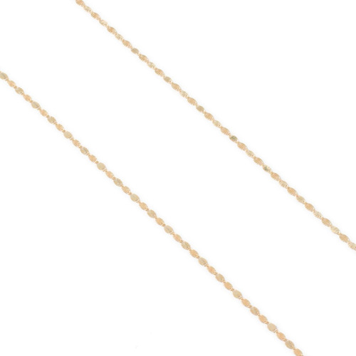 Cadena Valentina Estrella Tritono 2mm Oro Solido 10k 45cm Color Dorado