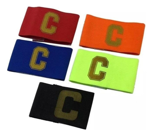 Cinta De Capitan Futbol Rugby Hockey Colores Pack X 6 