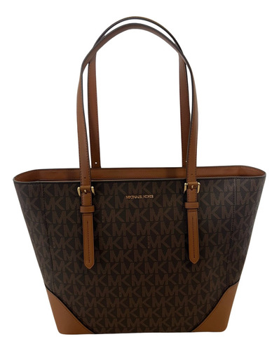 Bolsa Tote Michael Kors Aria - Couro Marrom Original