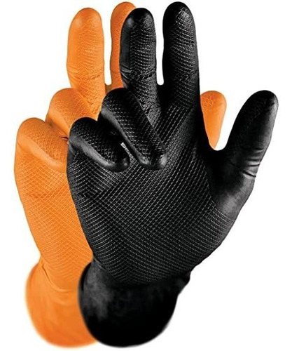 Guantes Trabajo Nitrilo Antivirales  Grippaz Talle  M