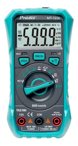 Imagen 2 de 4 de Tester Multimetro Autorango Proskit Mt-1236 True Rms Ncv