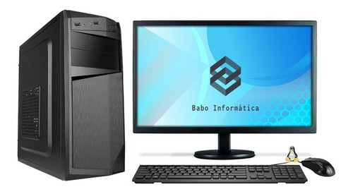 Imagem 1 de 3 de Pc Cpu Computador Completo Intel I5 4gb Hd 500gb Monitor19''