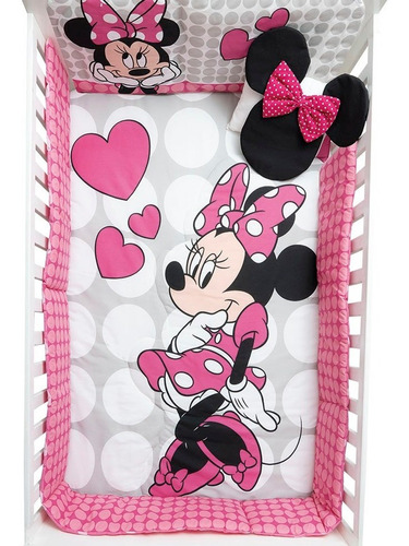 Set Edredon Cama Cuna Corral Minnie Disney Chiquimundo