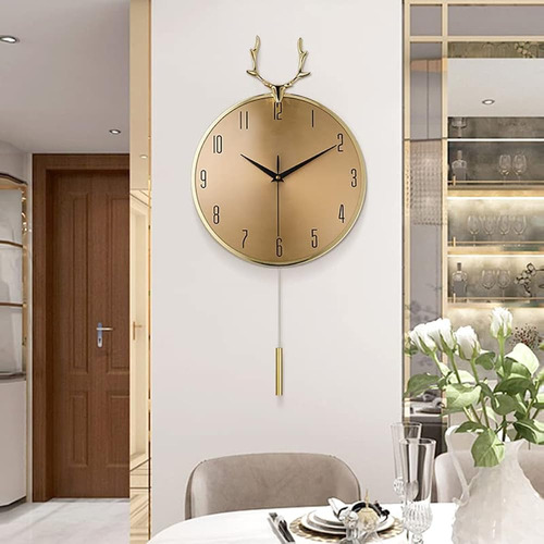 Xmdhhamn Relojes De Pared De Metal Grandes Para La Decoració