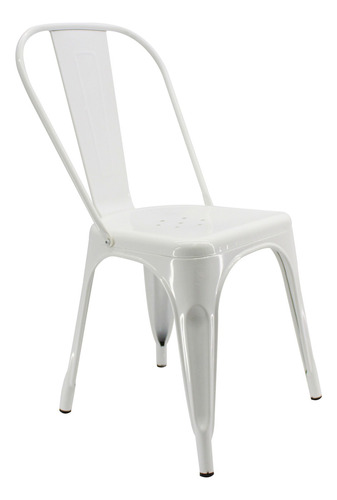 Or Design OR-1117 silla metálica color blanco