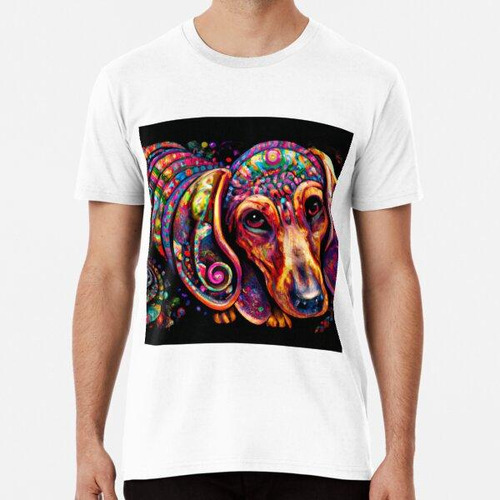 Remera Arte Tribal Del Perro Dachshund 3 Algodon Premium