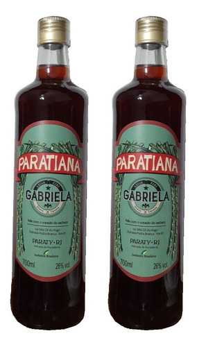 Cachaça Paratiana Gabriela 700ml - Kit Duo