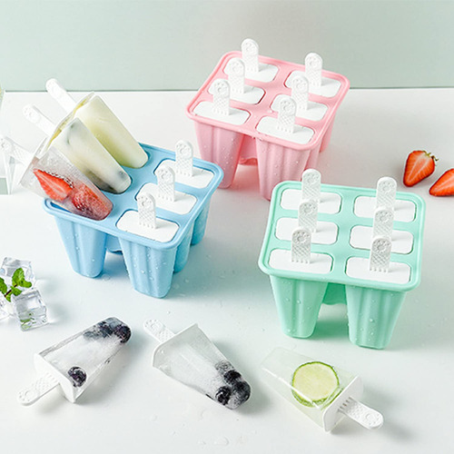 Moldes Para Paletas 6piezas Moldes De Silicona Helados
