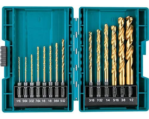 Makita B-impact Gold 14 Piezas. Juego De Brocas De R