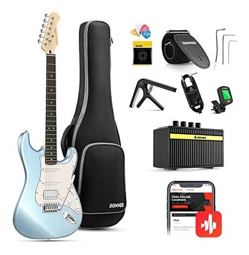 Caja Sólida De Guitarra E Donner Guitarra Eléctrica, 39  Kit