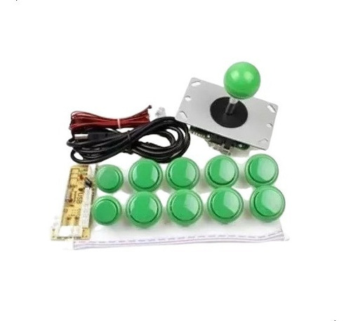 Kit Arcade Mame Raspberry Botones Palanca (elegir Color)