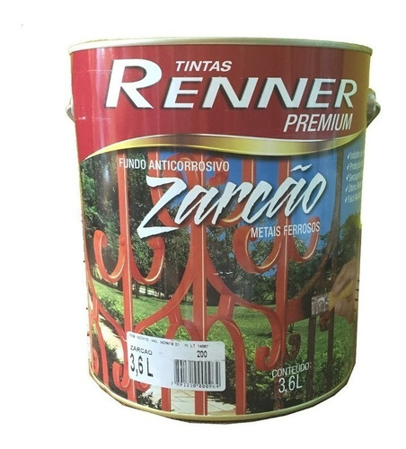 Fondo Antioxido Zarcao Renner 3,6 Litros. 