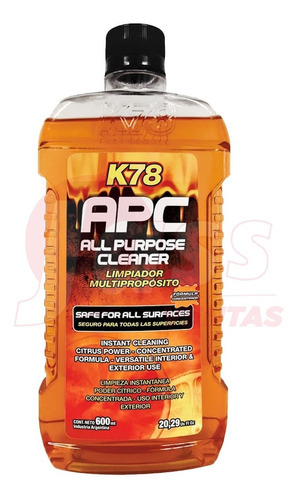 Apc Limpiador Multiproposito K78 600cc Tapizados Motores