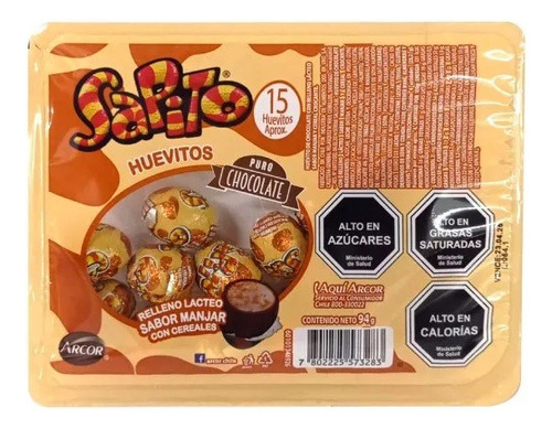 Huevitos Sapito Relleno Manjar Bandeja 15 Uds