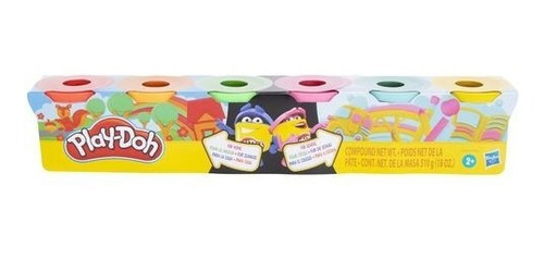 Play-doh 6 Potes De 3oz/18oz-510gr/ Colores Surtidos 