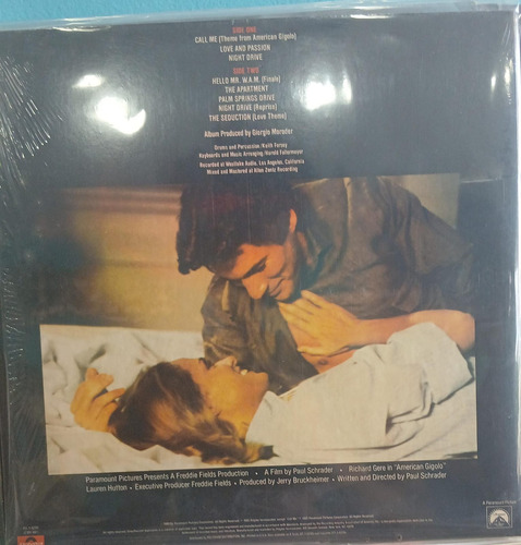 Giorgio Moroder - American Gigolo(soundtrack)(lp, Album, 72) (Usado)