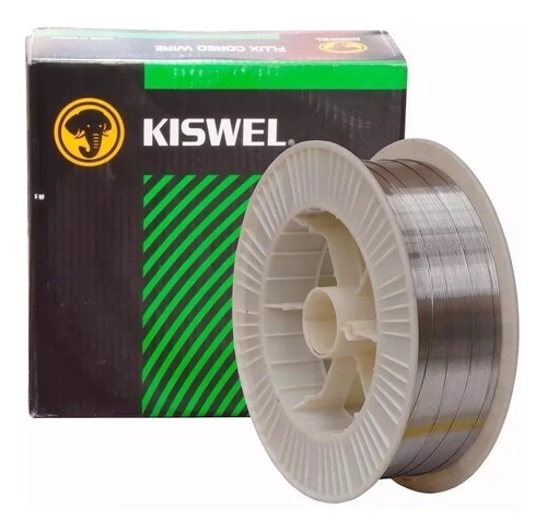 Alambre Flux Mig Kiswel Soldar Sin Gas Rollo X 450 Grs 0,9mm