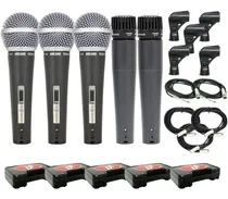 Comprar Kit Microfone Arcano 3 Renius-8 Xlr-xlr + 2 Renius-7 Xlr-p10