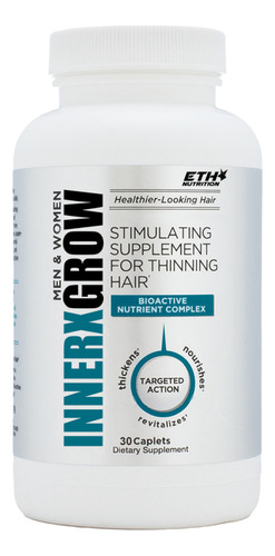 Pastillas Para La Caída Del Cábelo Innerx Grow Eth Nutrition