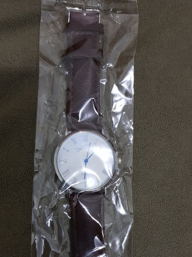 Relógio Aço Inoxidável Pulseira Couro Bom Para Presente!!!!