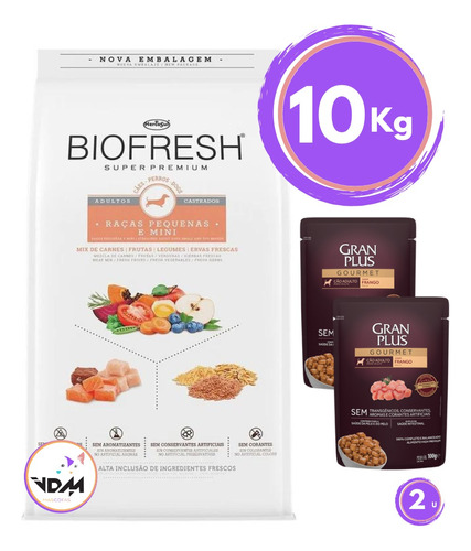 Alimento Biofresh Perro Castrado Mini 10kg Con Regalo