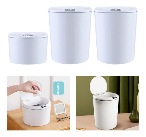 3 Cubos De Basura Con Sensor Inteligente, Cubo De Basura